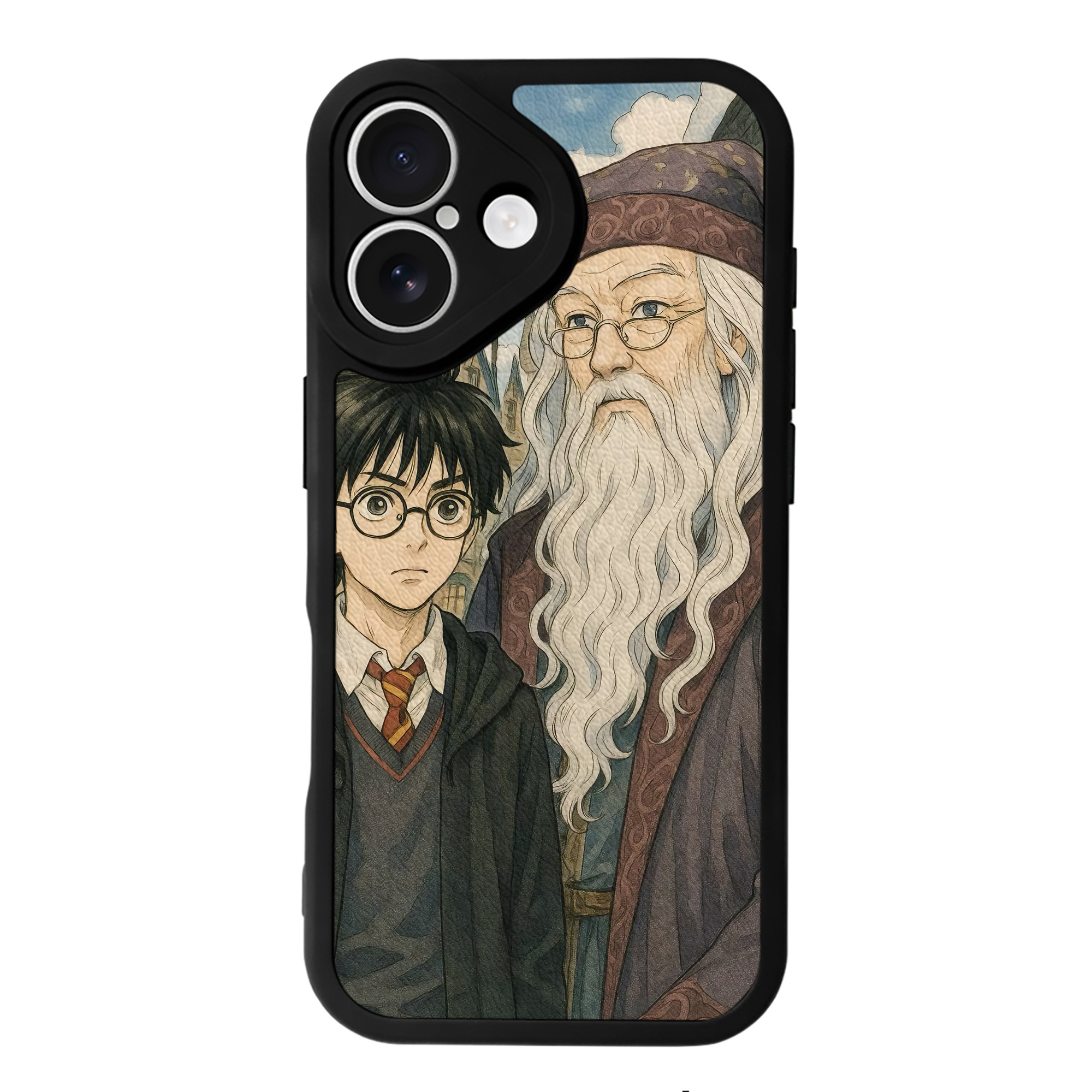 （画像用） Harry Potter ハリー・ポッターシリーズ 【iPhone 16シリーズ対応】シリコンスマホケース（レザー調） 材質：シリコン